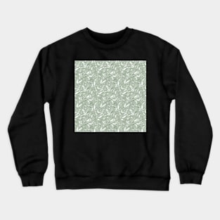 Decorative green pattern in Baroque style. Crewneck Sweatshirt